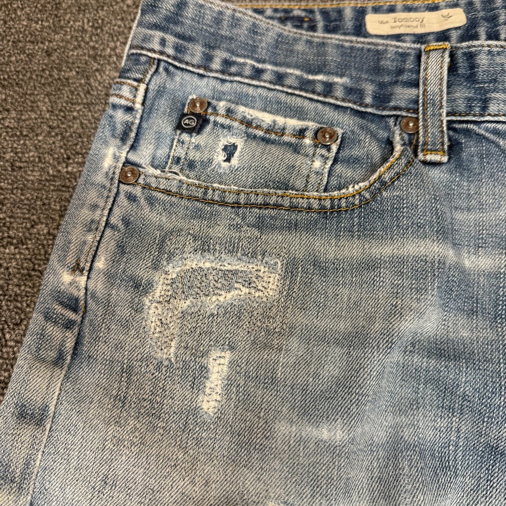 AG Adriano Goldschmied The Tomboy Shorts Size 29 98% Cotton Boyfriend Cut Off - Picture 7 of 15